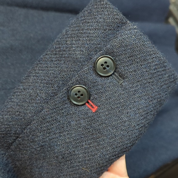 Uniqlo x ines de la fressange wool overcoat L navy - Picture 7 of 12